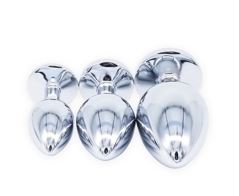 Stainless Steel Jewel Anal Plug